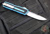 Microtech Scarab II 2024- Single Edge- Blue Handle- Stonewash Plain Edge Blade 1278-10 BL