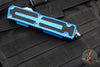 Microtech Scarab II 2024- Single Edge- Blue Handle- Stonewash Plain Edge Blade 1278-10 BL