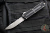 Microtech Scarab II 2024- Single Edge- Black Handle- Apocalyptic Part Serrated Blade 1278-11 AP