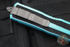 Microtech Scarab II- Single Edge- Turquoise Handle- Apocalyptic Part Serrated Blade 1278-11 APTQ