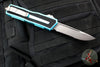 Microtech Scarab II 2024- Single Edge- Turquoise Handle- Stonewash Part Serrated Edge Blade 1278-11 TQ