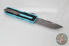Microtech Scarab II- Single Edge- Turquoise Handle- Apocalyptic Part Serrated Blade 1278-11 APTQ