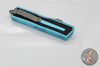 Microtech Scarab II- Single Edge- Turquoise Handle- Apocalyptic Part Serrated Blade 1278-11 APTQ