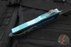 Microtech Scarab II- Double Edge- Turquoise Handle- Apocalyptic Full Serrated Edge Blade 1280-12 APTQ