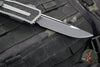 Microtech Scarab II 2024- Single Edge- Natural Clear Finished Handle- Black Plain Edge Blade 1278-1 NC