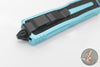 Microtech Scarab II- Single Edge- Turquoise Handle- Black Plain Edge Blade 1278-1 TQ