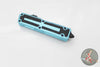 Microtech Scarab II- Single Edge- Turquoise Handle- Black Plain Edge Blade 1278-1 TQ