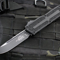 Microtech Scarab II 2024- Tactical- Single Edge- Black Handle- Black Plain Edge Blade 1278-1 T