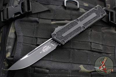 Microtech Scarab II 2024- Tactical- Single Edge- Black Handle- Black Plain Edge Blade 1278-1 T