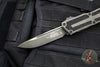 Microtech Scarab II- Gen III- Single Edge- Weathered Grenade Green Handle- Weathered Grenade Green Black Plain Edge Blade 1278-1 WGG