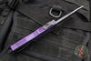 Microtech Scarab II- Gen III- Single Edge- Weathered Purple Handle- Weathered Purple Black Plain Edge Blade 1278-1 WPU