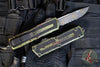Microtech Scarab II- Single Edge- Outbreak Finished Handle- Outbreak Black Part Serrated Edge Blade 1278-2 OBS