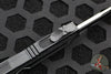 Microtech Scarab II 2024- Tactical- Single Edge- Black Handle- Black Part Serrated Edge Blade 1278-2 T