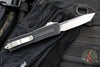 Microtech Scarab II- Tanto Edge- Black Finished Handle- Stonewash Plain Edge Blade 1279-10