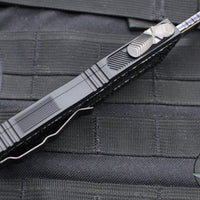 Microtech Scarab II 2024- Tanto Edge- Black Handle- Stingray Inlay- Baker Forge Coppermai Damascus Blade 1279-16 MS1