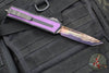 Microtech Scarab II 2024- Tanto Edge- Black Handle- Purple Stingray Inlay- Blued Baker Forge Coppermai Damascus Blade 1279-16 MS3 v2