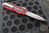 Microtech Scarab II- Gen III- Double Edge- Red Handle- Apocalyptic Plain Edge Blade 1280-10 APRD