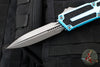 Microtech Scarab II- Gen III- Double Edge- Turquoise Handle- Apocalyptic Plain Edge Blade 1280-10 APTQ