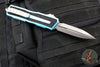 Microtech Scarab II- Gen III- Double Edge- Turquoise Handle- Apocalyptic Plain Edge Blade 1280-10 APTQ