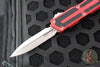 Microtech Scarab II- Gen III- Double Edge- Red Handle- Stonewash Plain Edge Blade 1280-10 RD