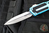 Microtech Scarab II- Gen III- Double Edge- Turquoise Handle- Stonewash Plain Edge Blade 1280-10 TQ