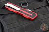 Microtech Scarab II 2025- Double Edge- Red Handle- Apocalyptic Part Serrated Edge Blade 1280-11 APRD