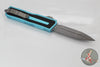 Microtech Scarab II- Double Edge- Turquoise Handle- Apocalyptic Full Serrated Edge Blade 1280-12 APTQ