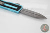 Microtech Scarab II- Double Edge- Turquoise Handle- Apocalyptic Full Serrated Edge Blade 1280-12 APTQ