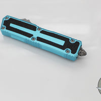 Microtech Scarab II- Double Edge- Turquoise Handle- Apocalyptic Full Serrated Edge Blade 1280-12 APTQ