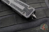 Microtech Scarab II 2024- Double Edge- Black Handle- Stingray Inlay- Baker Forge Coppermai Damascus Blade 1280-16 MS1