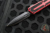 Microtech Scarab II- Gen III- Double Edge- Red Handle- Black Plain Edge Blade 1280-1 RD