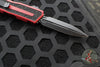 Microtech Scarab II- Gen III- Double Edge- Red Handle- Black Plain Edge Blade 1280-1 RD