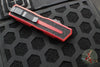 Microtech Scarab II- Gen III- Double Edge- Red Handle- Black Plain Edge Blade 1280-1 RD