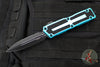 Microtech Scarab II- Gen III- Double Edge- Turquoise Handle- Black Plain Edge Blade 1280-1 TQ