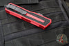 Microtech Scarab II- Gen III- Double Edge- Red Handle- Black Part Serrated Edge Blade 1280-2 RD