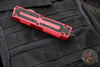 Microtech Scarab II- Gen III- Double Edge- Red Handle- Black Part Serrated Edge Blade 1280-2 RD