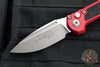 Microtech 2024 LUDT OTS Knife- Red Handle- Apocalyptic Plain Edge Blade 1135-10 APRD