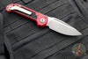 Microtech 2024 LUDT OTS Knife- Red Handle- Apocalyptic Plain Edge Blade 1135-10 APRD