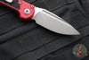 Microtech 2024 LUDT OTS Knife- Red Handle- Apocalyptic Plain Edge Blade 1135-10 APRD