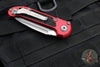 Microtech 2024 LUDT OTS Knife- Red Handle- Apocalyptic Plain Edge Blade 1135-10 APRD