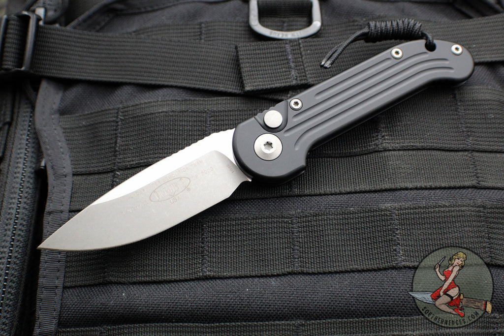 Microtech LUDT OTS Auto- Black Handle- Apocalyptic Finished Blade 135-10 AP TORX HW