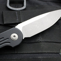 Microtech LUDT OTS Auto- Black Handle- Apocalyptic Finished Blade 135-10 AP TORX HW