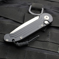 Microtech LUDT OTS Auto- Black Handle- Apocalyptic Finished Blade 135-10 AP TORX HW