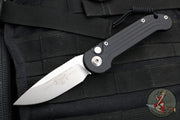 Microtech LUDT OTS Knife- Black Handle- Stonewash Blade- TORX Hardware 135-10