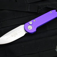 Microtech LUDT OTS Knife- Purple Handle- Stonewash Blade 135-10 PU