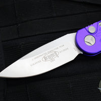 Microtech LUDT OTS Knife- Purple Handle- Stonewash Blade 135-10 PU