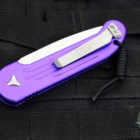 Microtech LUDT OTS Knife- Purple Handle- Stonewash Blade 135-10 PU