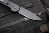 Microtech 2019 LUDT OTS Auto Knife- Tactical- Black Handle- Black Part Serrated Blade 135-2 T