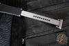 Microtech Halo VII- Clip Point- Marfione Select- Black Handle- Stonewash Blade 1350-10 MS1