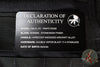 Microtech Halo VII- Tanto Edge- Marfione Select- Black Handle- Stonewash Blade 1351-10 MS1